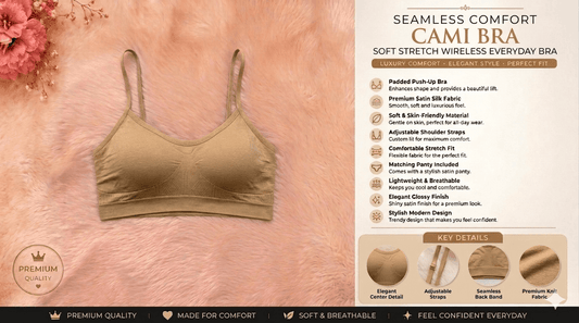 Seamless Cami Bra for Women – Wireless Soft Everyday Bra | Pakistan