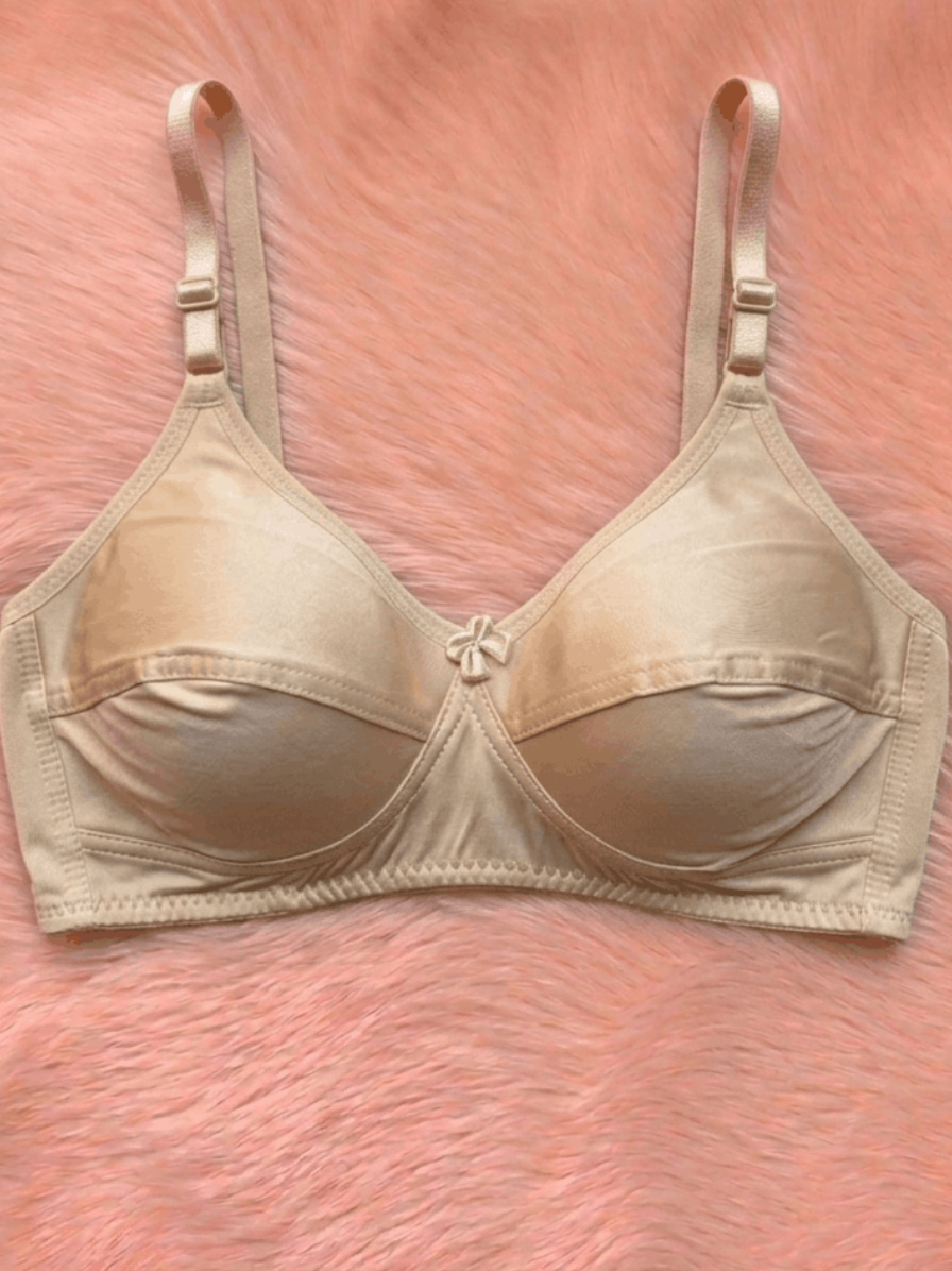 Vareno Wear Silk Sukoon Bra for Women – Soft Breathable Everyday Bra Skin Color Pakistan