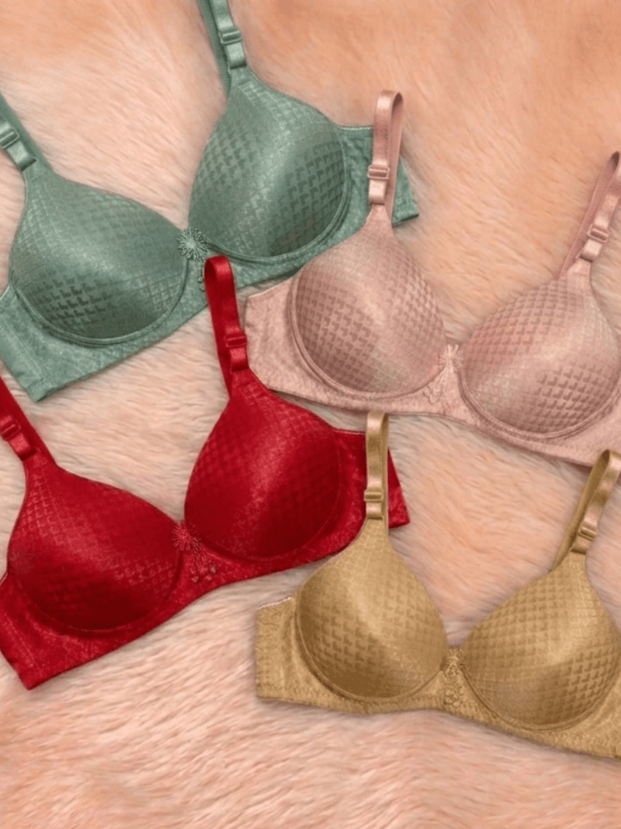 Vareno Wear 4 Pcs Soft Padded Bra Bundle for Women – Best Value Bra Pack Pakistan