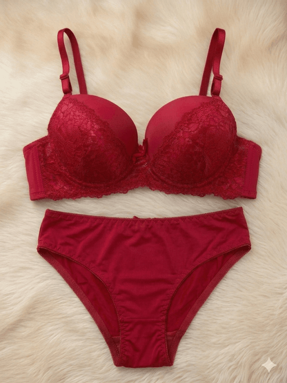 Lace Padded Bra & Panty Set for Women – Soft Lingerie Set | Pakistan