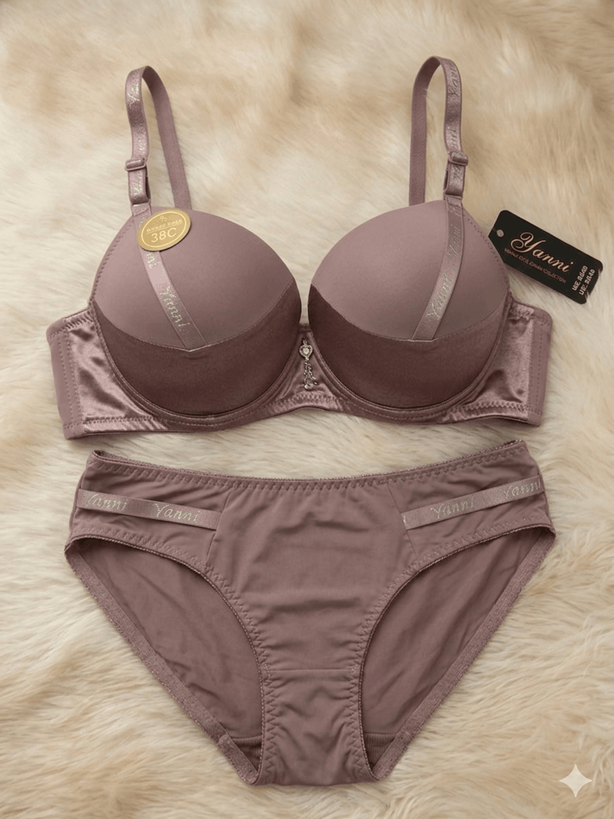 Satin Padded Bra & Panty Lingerie Set for Women | Buy Online Pakistan