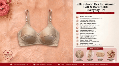 Silk Sukoon Bra for Women – Soft Breathable Daily Wear Bra | Pakistan
