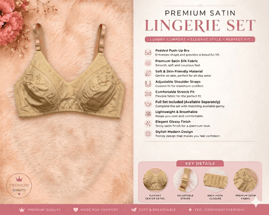 Skin Color Non-Padded Bra for Women – Soft Cotton Daily Wear Bra | Pakistan